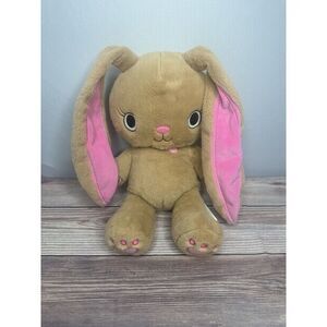 BAB Bunny Kabu Pawlette Rabbit Plush 17'  Brown pink Easter Build A Bear‎ toy